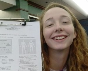 first pain chart in five years with NO INK! 